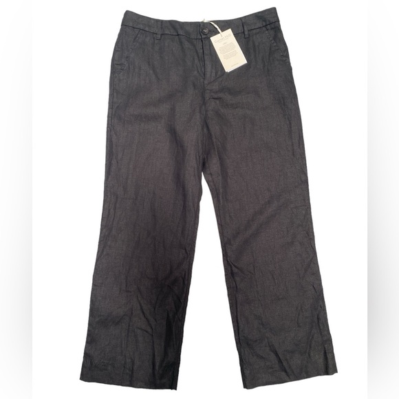 Garnet‎ Hill Classic Linen Trousers NWT - Picture 1 of 7